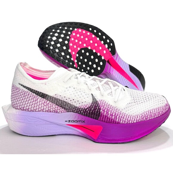 Nike Men’s 9 ZoomX Vaporfly NEXT% 3 ‘White Vivid Purple’ running DV4129-104 NEW